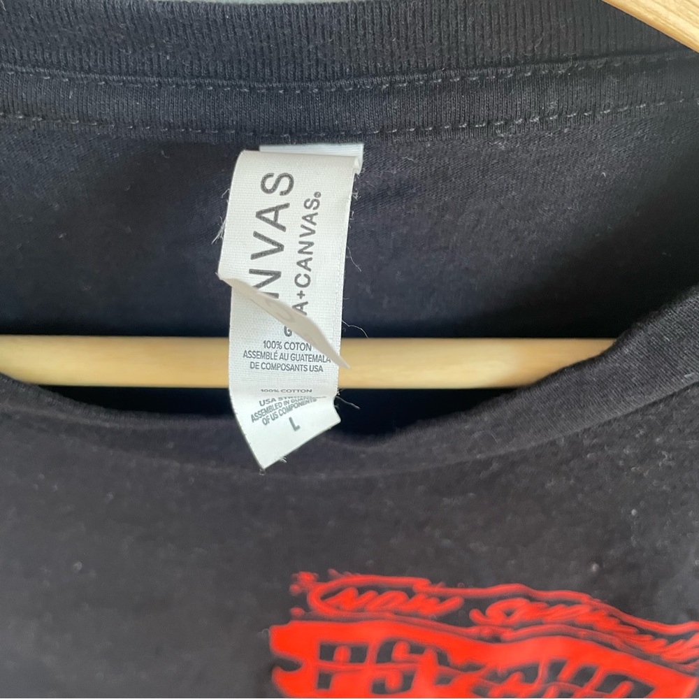 Bella Canvas Black and Red Graphic Tee - Picture 3 of 4